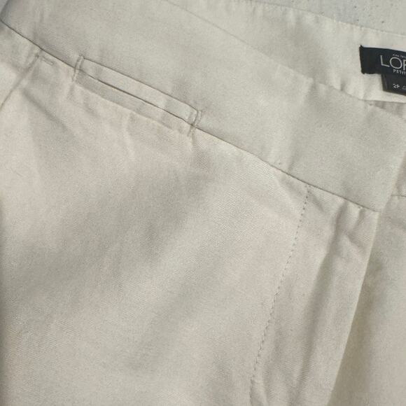 Ann Taylor Loft white linen pants 2P - Picture 6 of 6